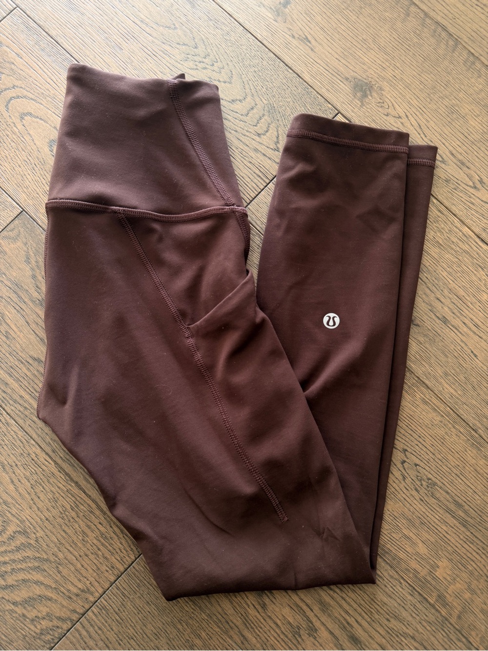 ☑️ lululemon Wunder Train High-Rise Leggings with Pockets 23" Size 2 Espresso